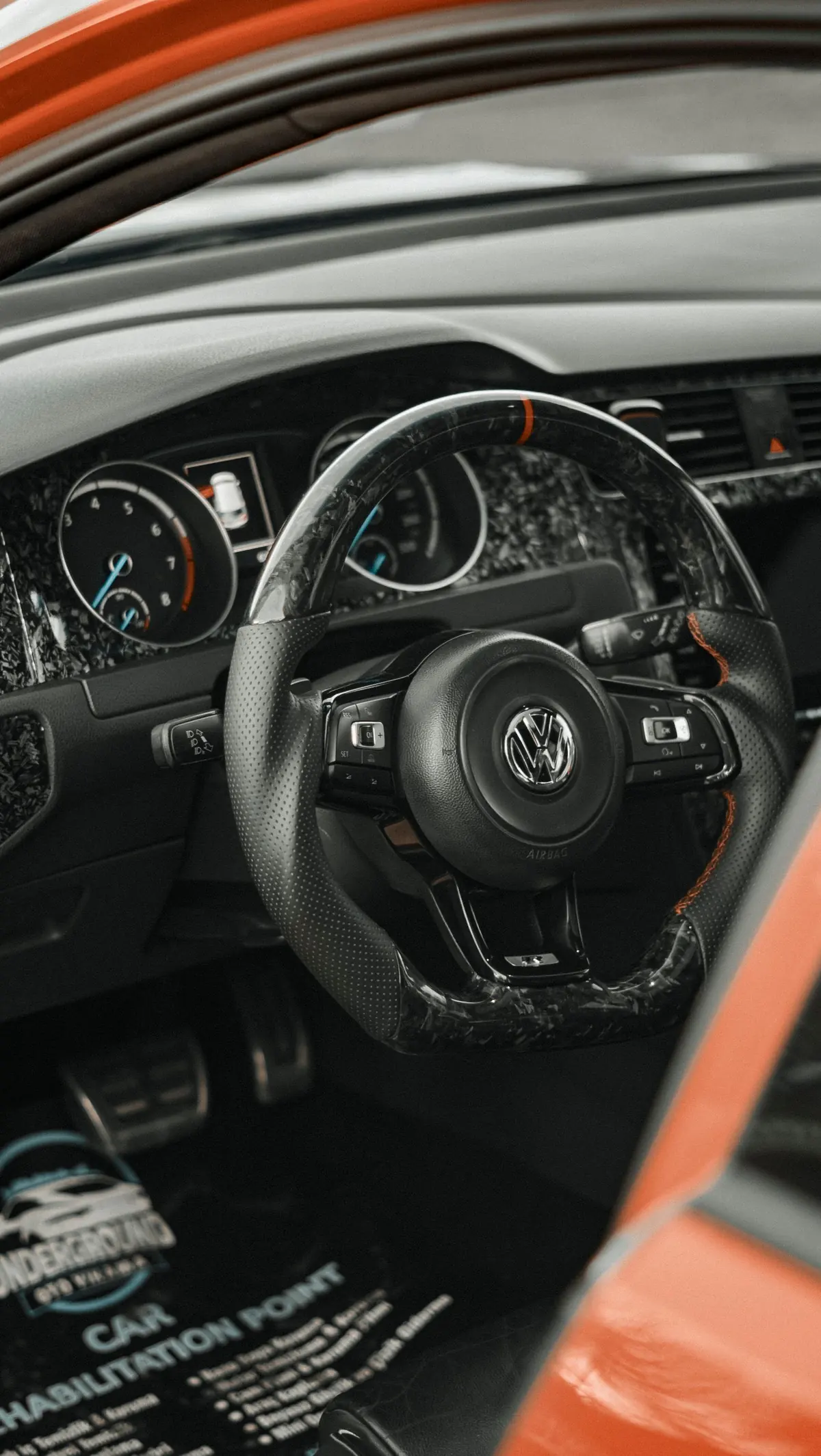 Volante de fibra de carbono para Jetta GLI / A7
